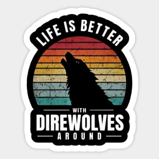 Dire-Wolf Sticker
